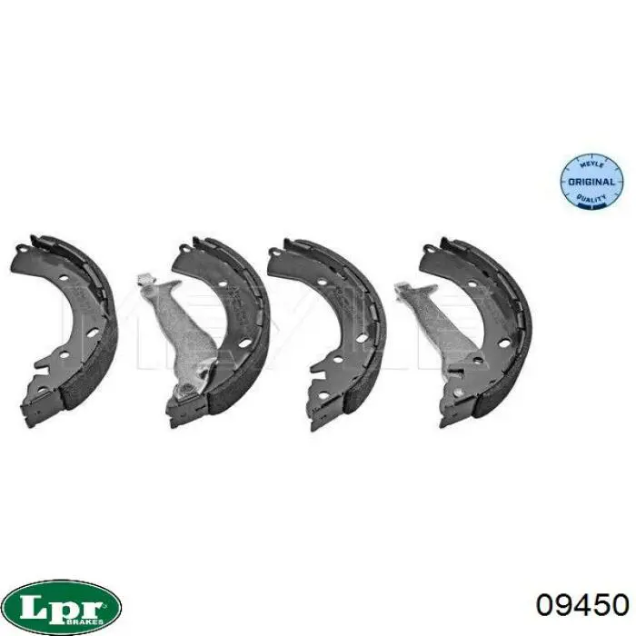 Задние барабанные колодки 09450 LPR