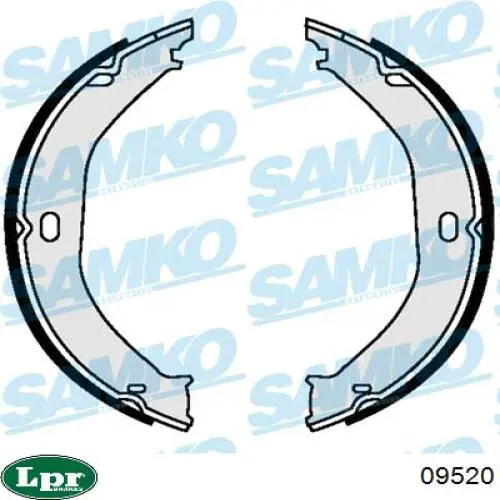 Колодки ручника 09520 LPR