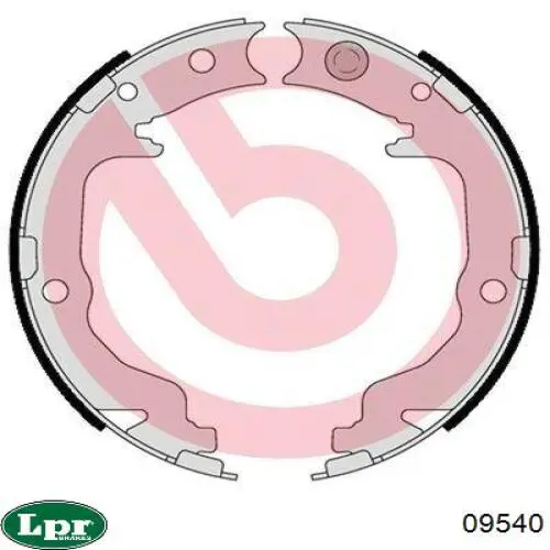 Колодки ручника 09540 LPR