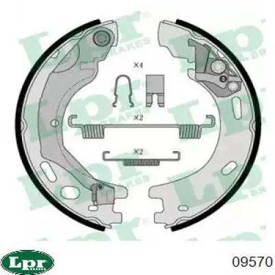 09570 LPR Тормозные колодки ручника