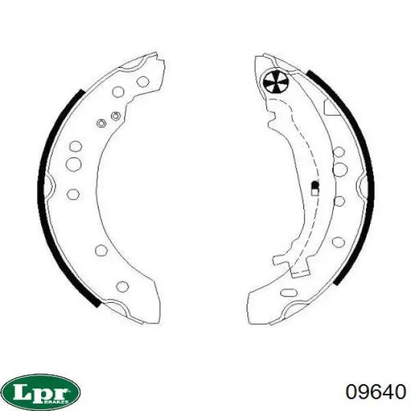 Барабанные колодки LPR 09640
