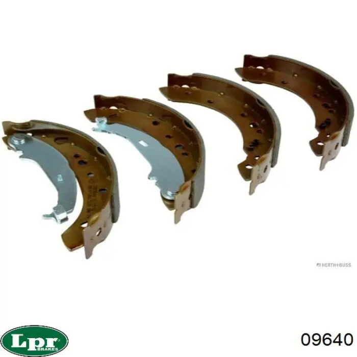 Задние барабанные колодки 09640 LPR