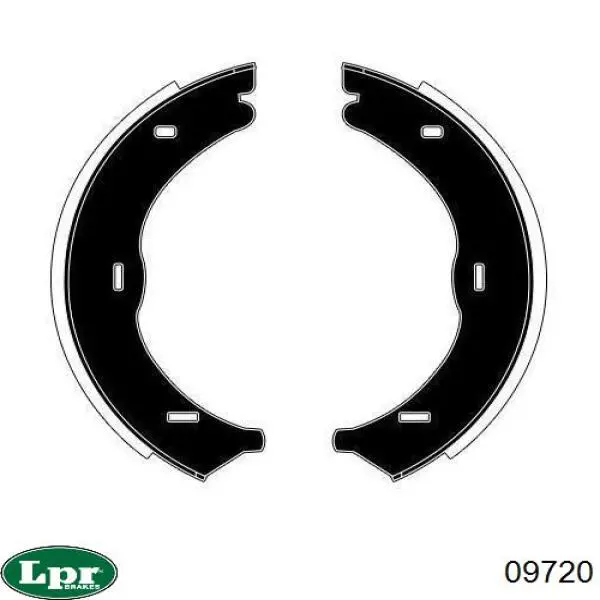 Колодки ручника 09720 LPR
