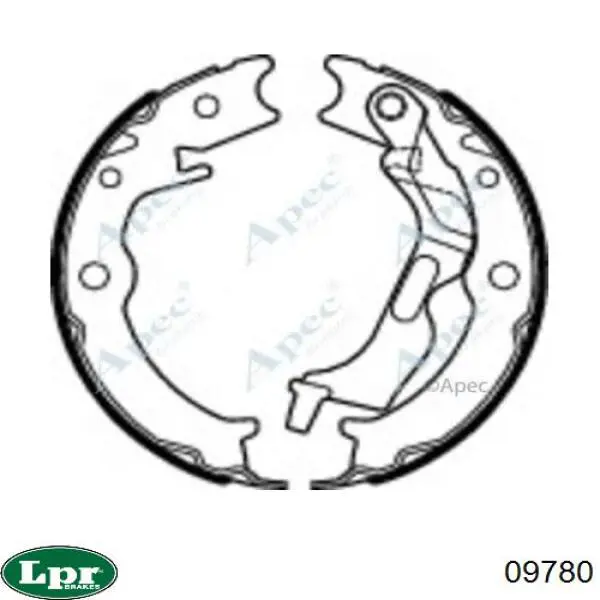 Колодки ручника 09780 LPR
