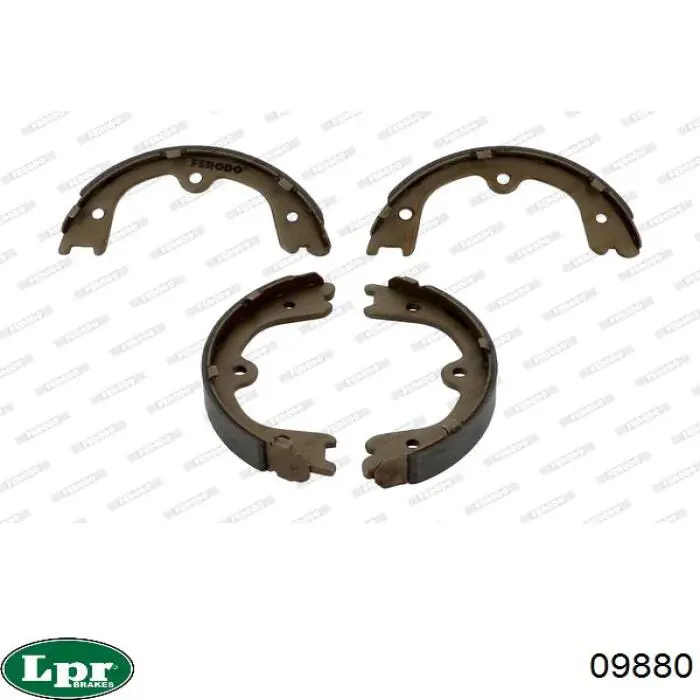 Колодки ручника 09880 LPR