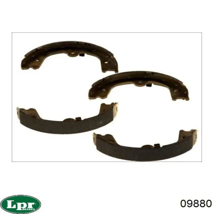 Колодки стояночного тормоза LPR 09880