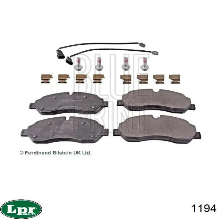 Колодки ручника/стоянкового гальма 1194 LPR