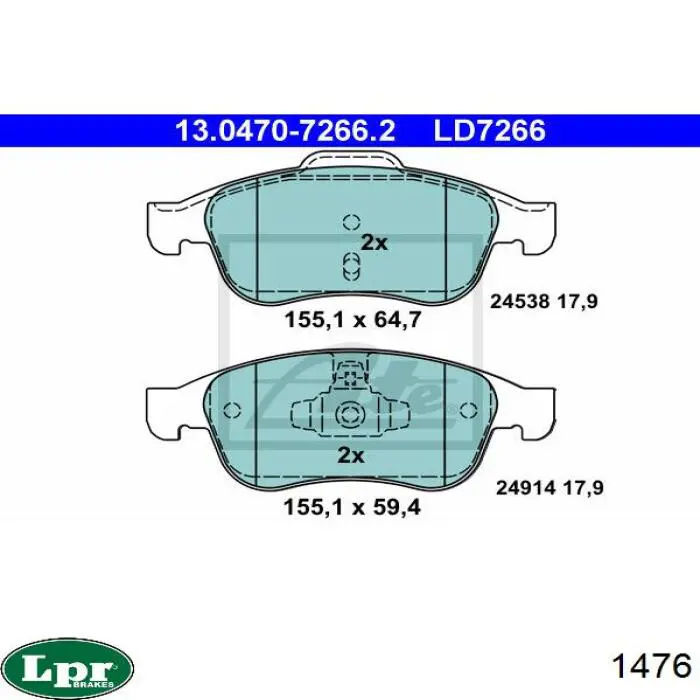 Цилиндр главный тормоза (гидротормозов) LPR 1476 цена, от 64.54 USD