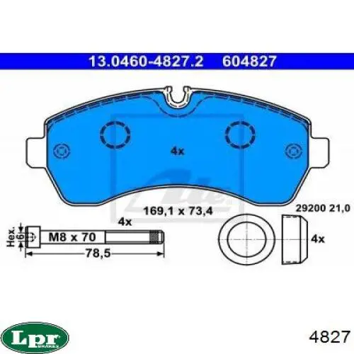 Рабочий тормозной цилиндр LPR 4827 цена, от 13.46 USD