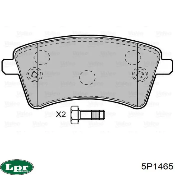 Колодки LPR 5P1465 цена, от 18.38 USD