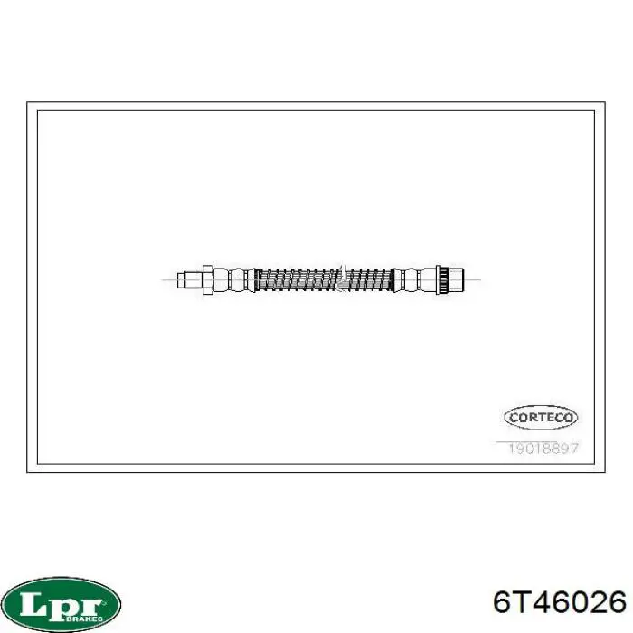 Тормозной шланг задний LPR 6T46026 цена, от 5.32 USD