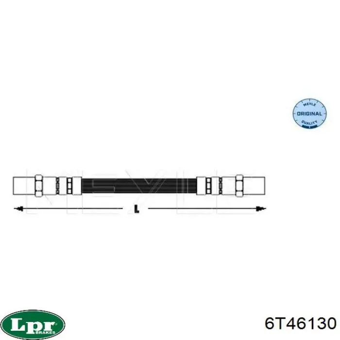 Шланг гальмівний 6T46130 LPR