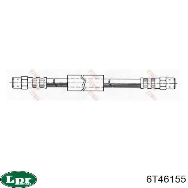 Шланг тормозной передний 6T46155 LPR