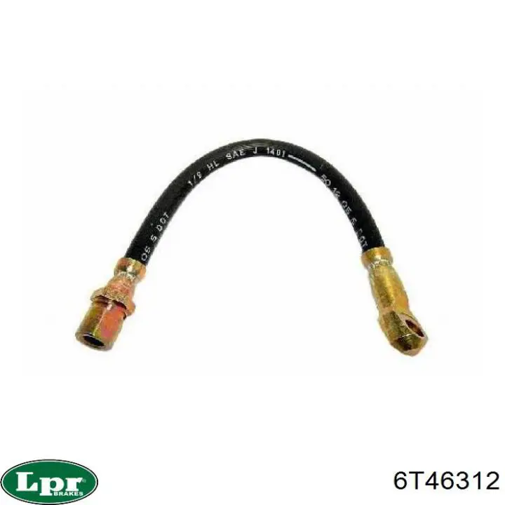 Шланг тормозной передний LPR 6T46312
