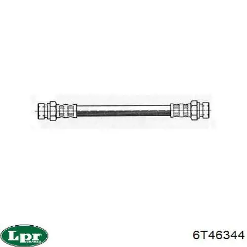 Тормозной шланг задний LPR 6T46344 цена, от 3.42 USD