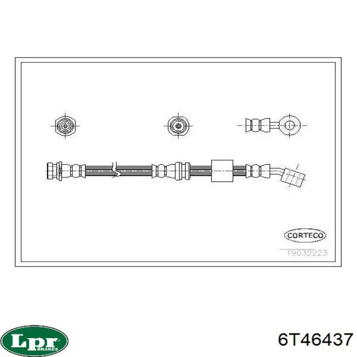 Тормозной шланг LPR 6T46437 цена, от 11.93 USD