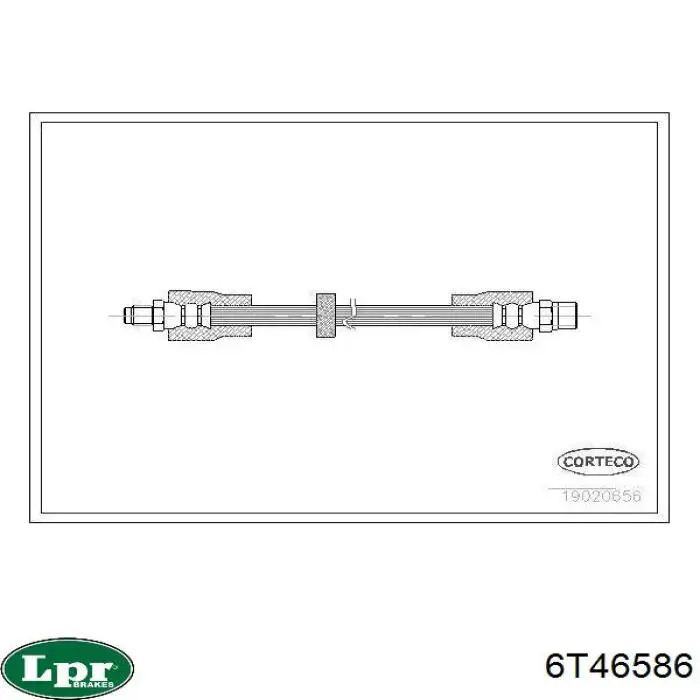 Тормозной шланг задний LPR 6T46586 цена, от 4.11 USD