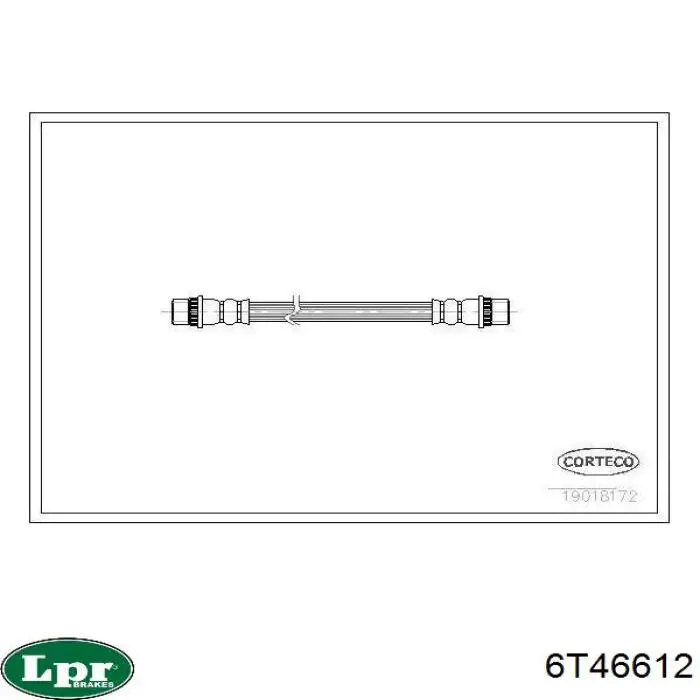 Тормозной шланг задний LPR 6T46612 цена, от 5.69 USD
