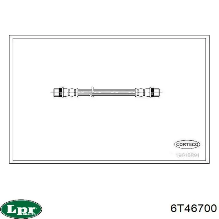Тормозной шланг задний LPR 6T46700 цена, от 4.34 USD