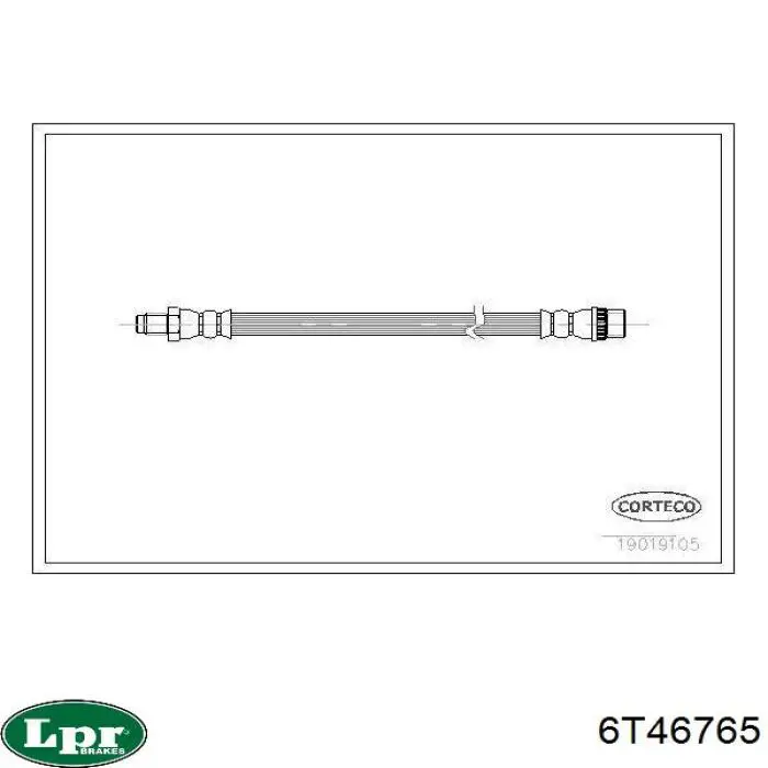Тормозной шланг задний LPR 6T46765 цена, от 5.32 USD