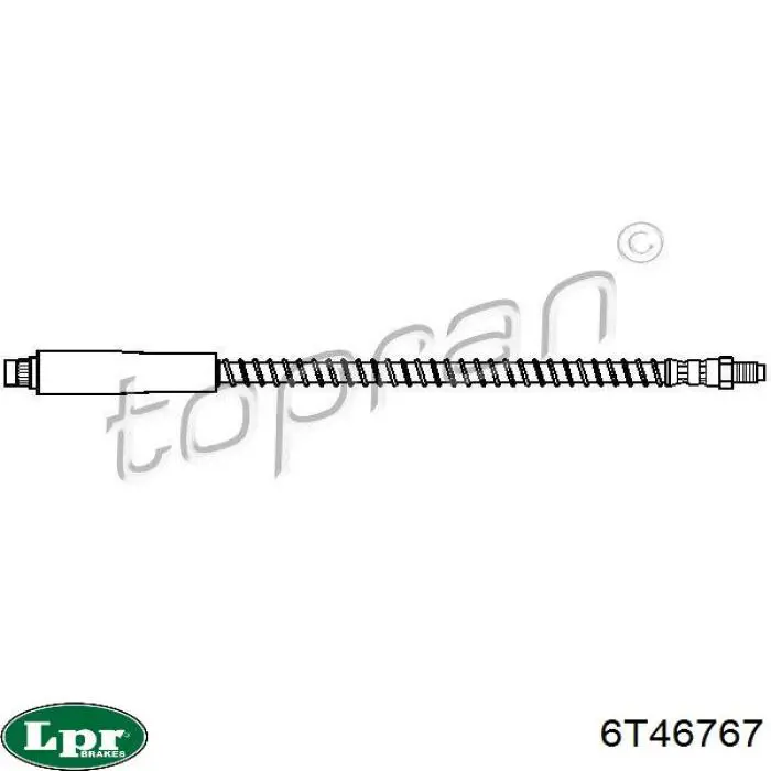 Шланг тормозной передний LPR 6T46767
