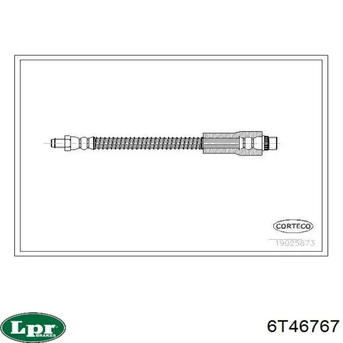 Купить 6T46767 LPR Шланг тормозной передний