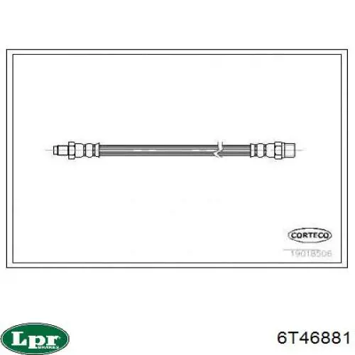 Шланг тормозной задний LPR 6T46881