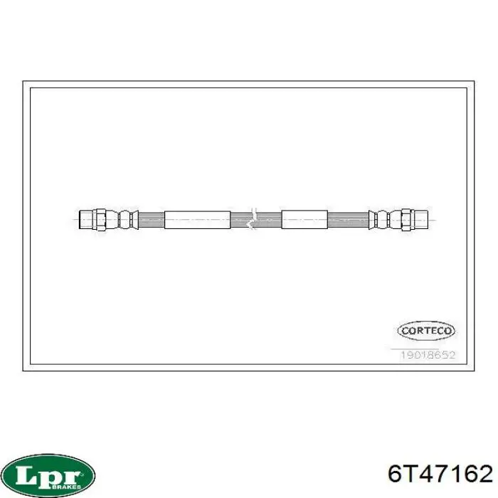 Шланг тормозной передний LPR 6T47162 цена, от 5.11 USD