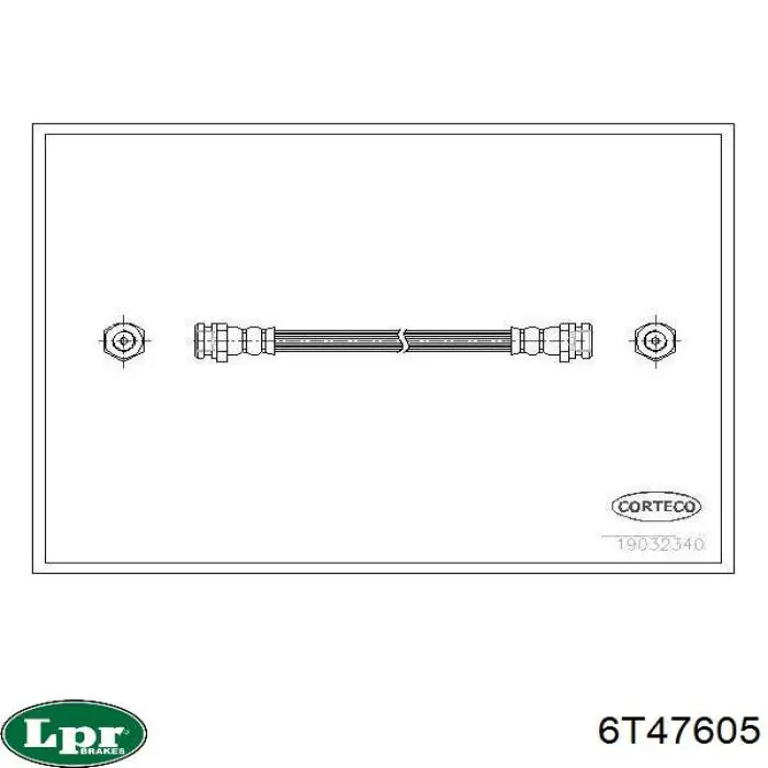 Тормозной шланг задний LPR 6T47605 цена, от 7.84 USD