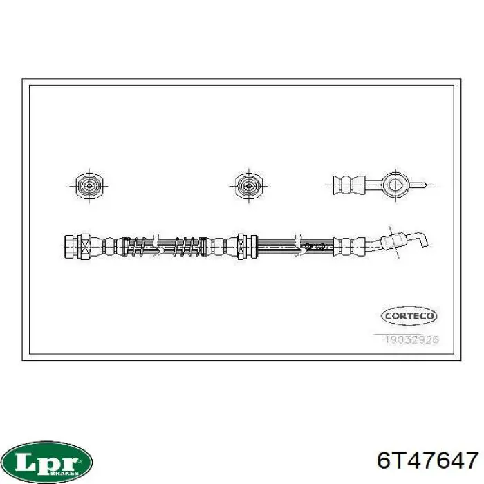 SL4022 ABS Гибкая тормозная трубка передняя
