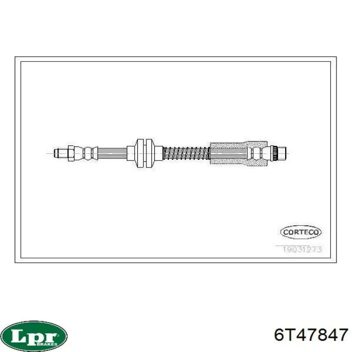 Шланг тормозной LPR 6T47847 цена, от 6.24 USD