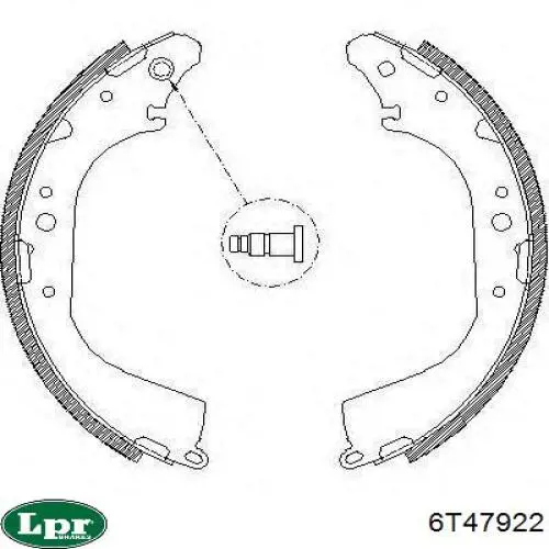 Купить 6T47922 LPR Шланг тормозной передний левый