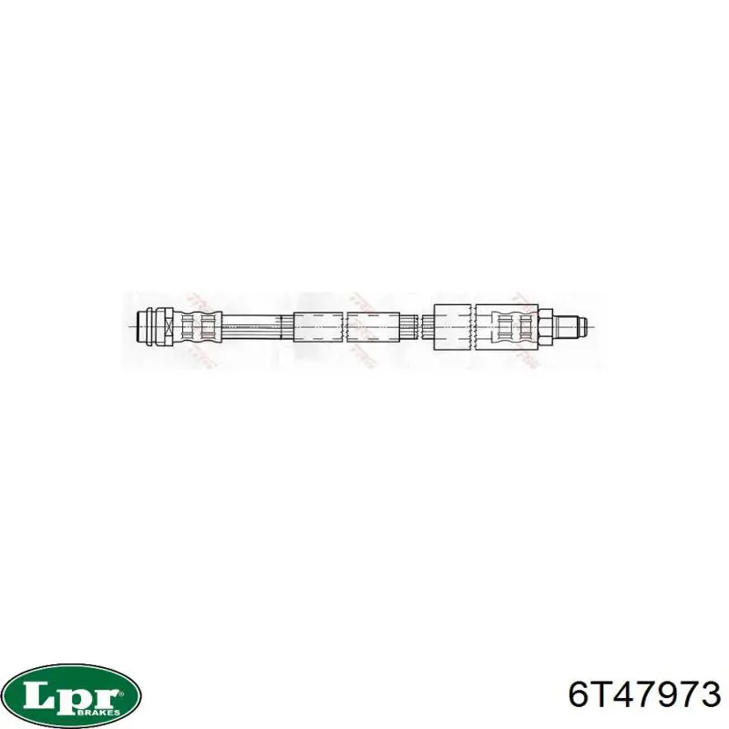 Купить 6T47973 LPR Шланг тормозной передний