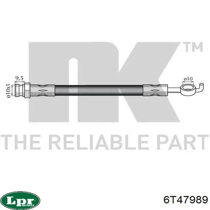 Тормозной шланг задний LPR 6T47989 цена, от 11.69 USD