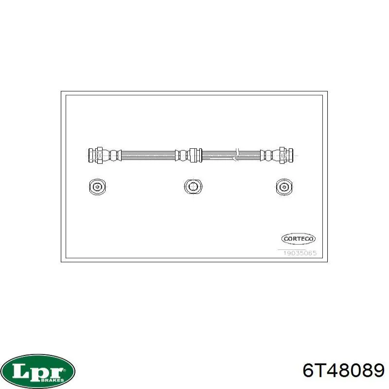 Шланг тормозной передний LPR 6T48089 цена, от 9.04 USD