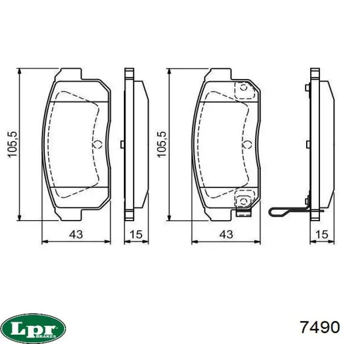 Тормоза рабочие задние ножные и тормозные барабаны LPR 7490 цена, от 17.00 USD
