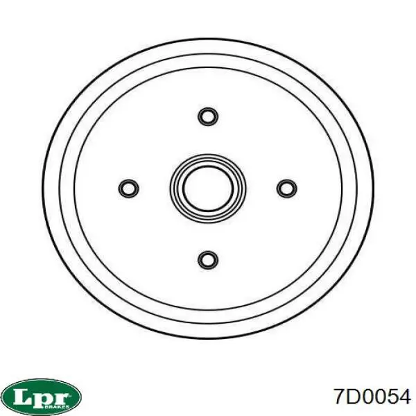 Купить 7D0054 LPR Тормозной барабан