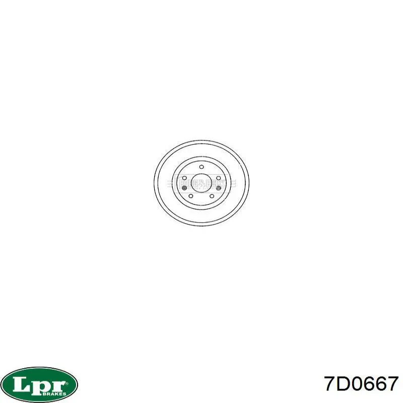 Купить 7D0667 LPR Тормозной барабан