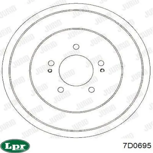 Купить 7D0695 LPR Тормозной барабан