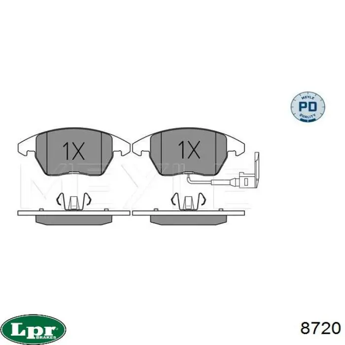 Колодки ручника 8720 LPR