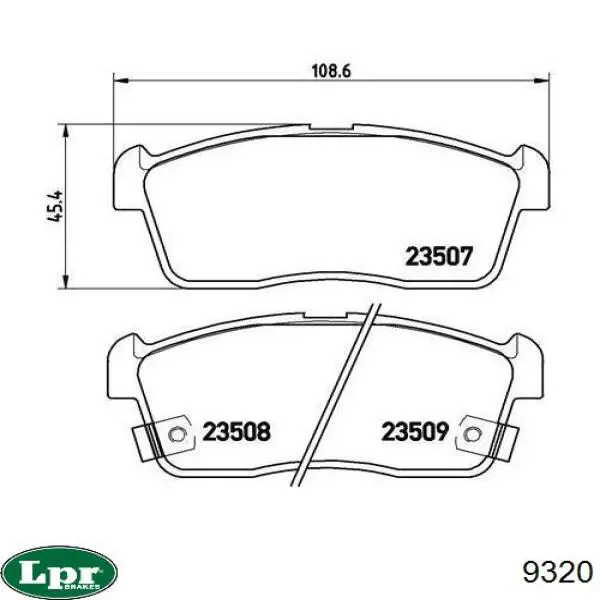 Тормоза рабочие задние ножные и тормозные барабаны LPR 9320 цена, от 26.69 USD