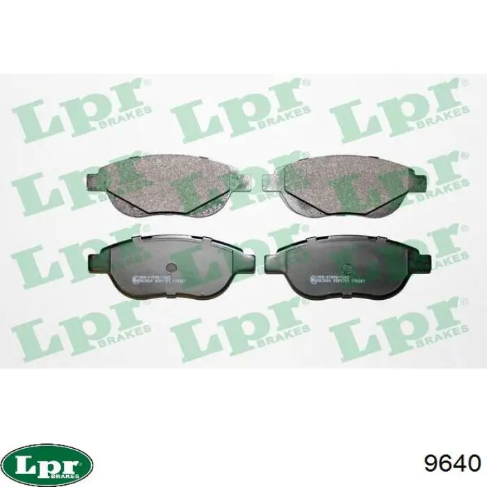 Купить 9640 LPR Задние барабанные тормозные колодки