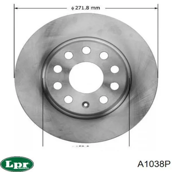 Задний дисковый тормоз LPR A1038P