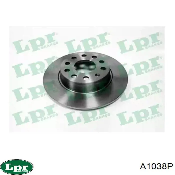 A1038P LPR диск тормозной задний