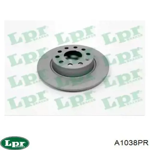 A1038PR LPR диск тормозной задний