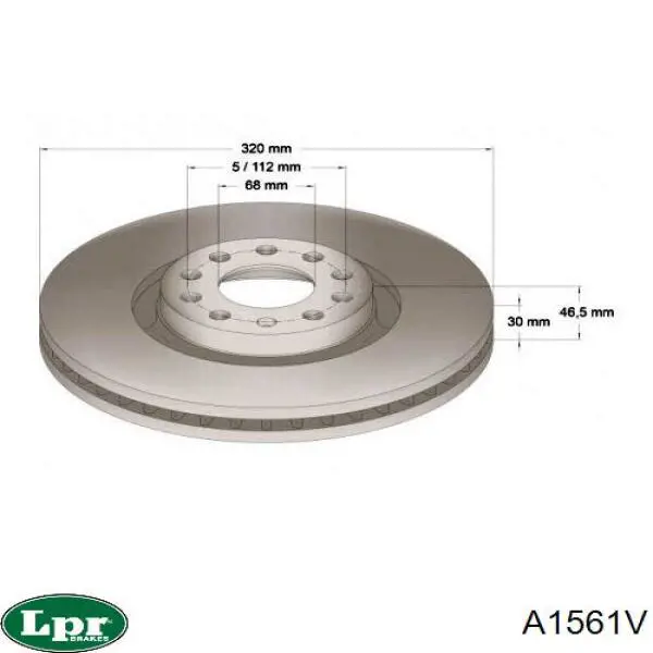 Купить A1561V LPR Ротор тормозной