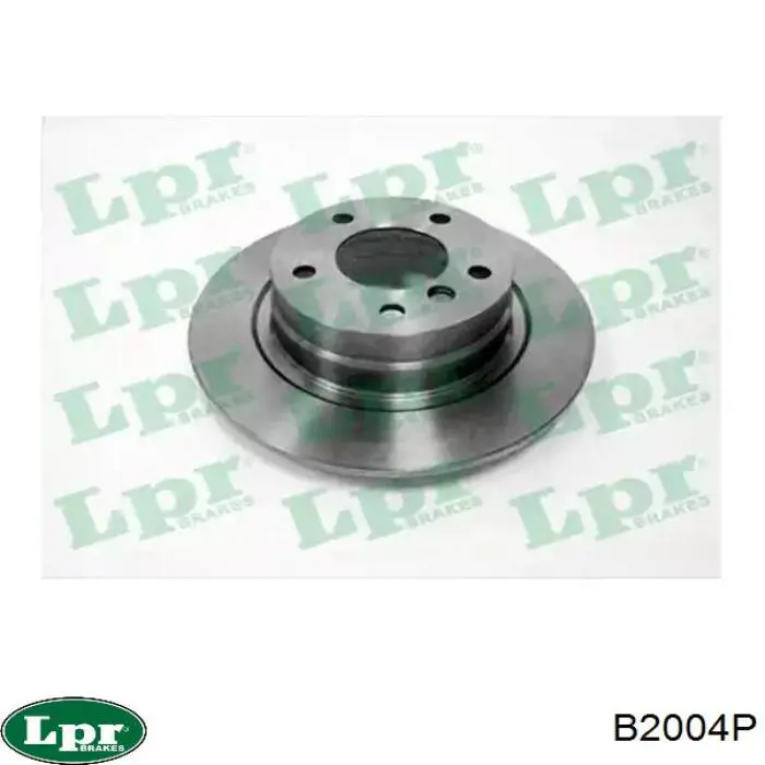 B2004P LPR диск тормозной задний