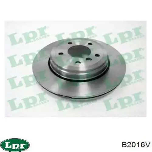B2016V LPR диск тормозной задний