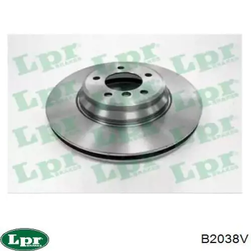 B2038V LPR диск тормозной передний