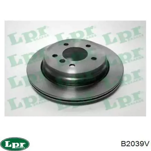 B2039V LPR диск тормозной задний